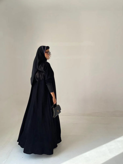 S67 – عباية فاخرة بكلفة بنفسجية وذهبية Sehrena