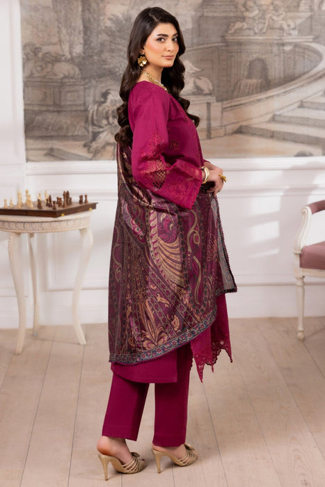 ZE-06 LAWN EMBROIDERED 3PC STITCHED/UNSTITCHED