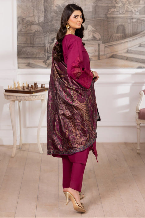 ZE-06 LAWN EMBROIDERED 3PC STITCHED/UNSTITCHED