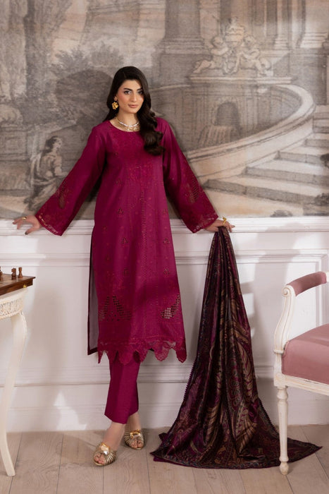 ZE-06 LAWN EMBROIDERED 3PC STITCHED/UNSTITCHED