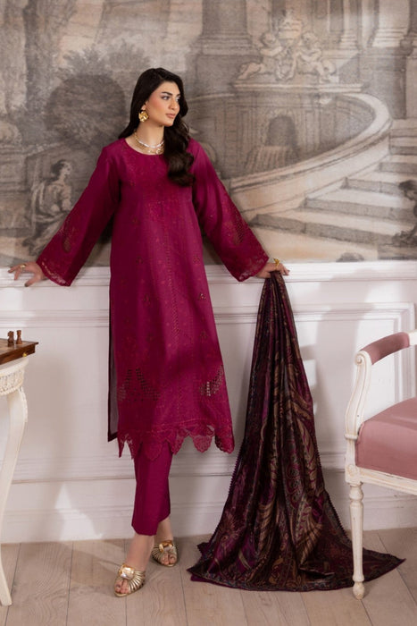 ZE-06 LAWN EMBROIDERED 3PC STITCHED/UNSTITCHED