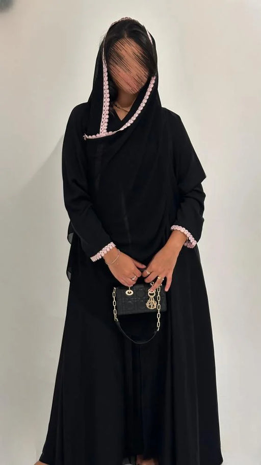 SA6 عباية صيفية مع كلفة ورد Sehrena