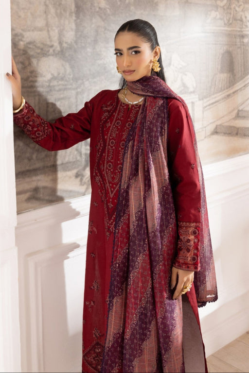 ZE-01 LAWN EMBROIDERED 3PC STITCHED